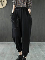 Women Retro Loose Casual Pants