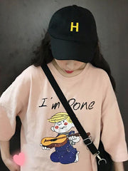 Simple Letter Printed Baseball Hats