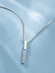 Chic Silver Diamante Necklace