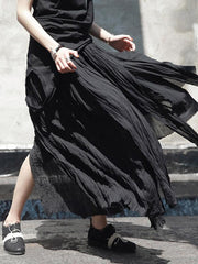 Ruffled Bandage Cropped Skirt Bottom