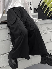 Large Pocket Super Roomy Casual Wide-Leg Pants