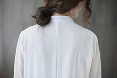 Women Embroidery Retro Loose Slim Dress