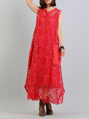 Pure Color Eugenia Embroidered two-pieces A-Line Long Dress