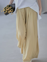 High Waist Loose Pleated Wide Leg Casual Pants