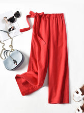 Casual Loose Solid Wide Leg Pants