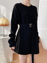 Women Pullover Round Neck Casual Dress