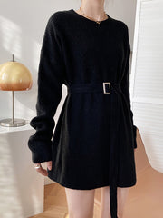 Women Pullover Round Neck Casual Dress