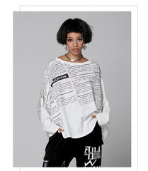 Letter Print Loose T-Shirt