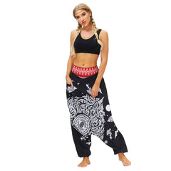 Loose Casual Totem Digital Printing Harem Pants