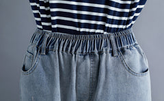 High Waist Ripped Literary Loose Casual Pants