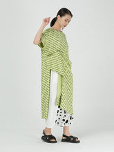 Green Lettered Print Cropped T-Shirt