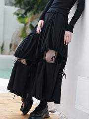 Women Asymmetrical Slimming Detachable Strappy Skirt