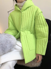 Women Hooded Loose Casual Coat
