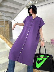 Women Loose Retro Sleeveless Vest Dress