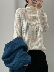 Simple Splicing Grain Leisure Sweater