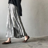 High Waist Leopard Print A-Line Skirt