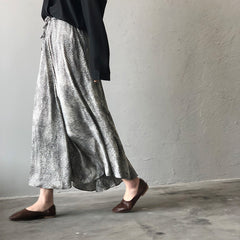 High Waist Leopard Print A-Line Skirt