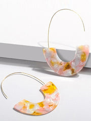 Vintage New Semicircular Copper Wire Earring