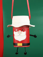 Handmade Cute Santa Claus Crossbody Bag