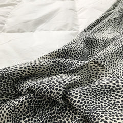 High Waist Leopard Print A-Line Skirt