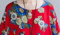 Pastoral Style Floral Print Casual Maxi Dress