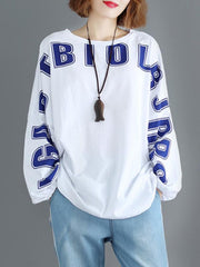 Loose Print Round Neck T-Shirt