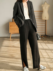 Vintage Wide-Leg Split Harem Pants