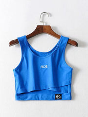 Cross Printed Sleeveless Tanks