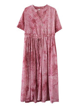 Original Tie-Dyed Elasticity Waist Dress