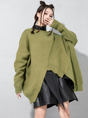 Loose And Irregular Stitching Sweater