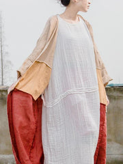 Soft 100%Cotton White Long Dress