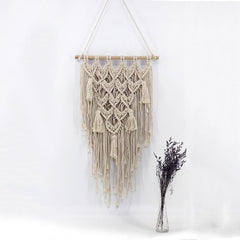 Tasseled Crossing Crochet Decoration