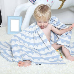 Baby Printed Crochet Knit Blankets