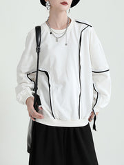 Original Design Irregular Floating Clouds Sweatshirt