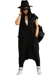 Solid Color All-Match Casual Jumpsuit