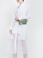 Women Retro Mesh Dress