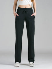 Casual Solid Color Elastic Sport Pants
