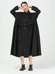 Women Stripe Stitching Irregular Dress