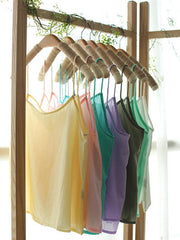 Artistic Retro Solid Spaghetti-Neck Vest