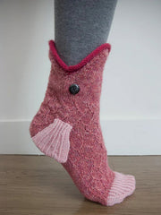 Creative Cute Red Fish Knit Socks