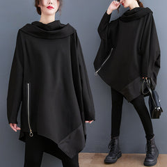 Long Sleeve Irregular Sweatshirt