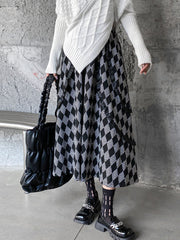 Original Creation High Waisted Roomy Contrast Color Skirts Bottoms