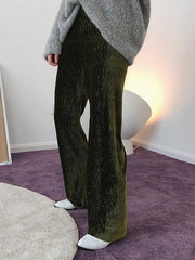 Trendy Pleated Empire Wide-Leg Pants