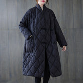 Loose Solid Color Stand Collar Midi Outwear