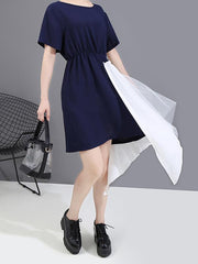 Original Split-Joint Cropped Gauze Dress