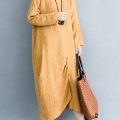 Casual Solid Color Irregular Midi Dress