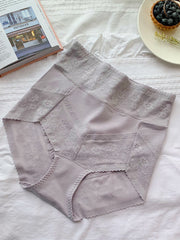 3Pcs High-Waisted Lace Lace Panties