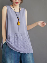 Casual Knitting Sleeveless A-Line Vest