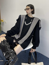 Loose Round Neck Two-Piece Sweatshirt