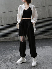 Pearl Hollow Legs Casual Pants